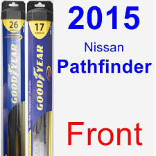 2015 Nissan Pathfinder Wiper Blade Set Kit Front 2 Blades Hybrid