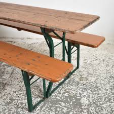 German Beer Hall Table And Benches