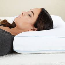 Toss the memory foam & blue outer cover into your washing machine. Cool Sleep Ventilated Gel Memory Foam Gusseted Pillow