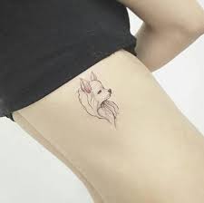 You can download and print it from your computer for free!! Animal Tattoo Designs Dog Tattoo On Ribcage By Flower Tattooviral Com Your Number One Source For Daily Tattoo Designs Ideas Inspiration