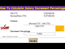 salary increment percene calculation