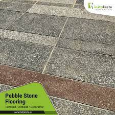 pebble stone flooring at rs 140 square