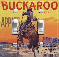 Buckaroo Brand Vintage Crate Label