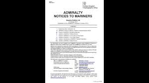 Notice To Mariners