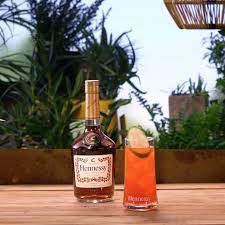 cognac tail with gin sunset punch