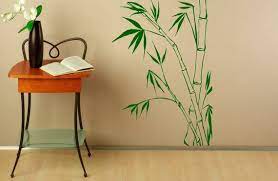 Bamboo Leaves Wall Decal Vinyl Stickers