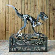 Corten Steel Dinosaur Sculpture