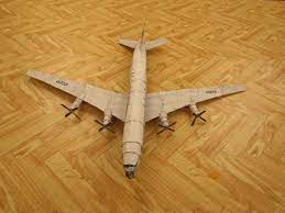 Бумажная модель пассажирского самолета ТУ-114 «Россия» - Объединение  Техтворчество