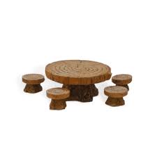 Woodland Table And Stool Set Fairy
