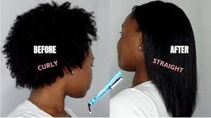 how to straighten 4c natural hair