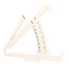 70mm Skinfold Body Fat Caliper Body Fat Tester Skinfold Measurement Tape With Measurement Chart Body Health Care Tool