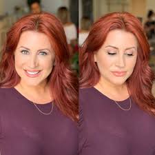 Auburn hair ranges in shades from medium to dark. Shop By Eye 2020 Auburn Red Hair Blue Eyes Jentry Kelley