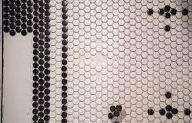 diy your own penny tile patterned floor