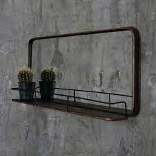 Distressed Copper Finish Mirror With