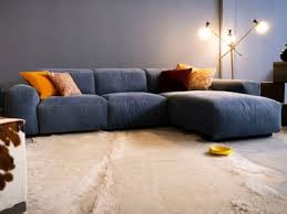 sectional denim fabric sofas