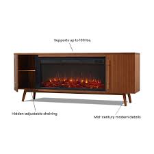 Electric Fireplace Tv Stand In Black Maple