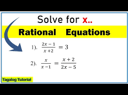 Math Tutorial For Solving Rational