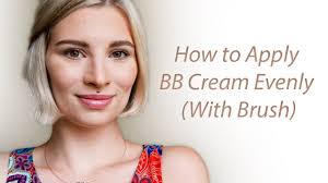 how to apply bb cream evenly with