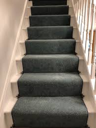 black stair rods create a statement
