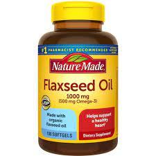 nature made flaxseed oil 1000 mg softgels 100 count bottle