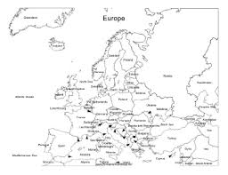 A Printable Map Of Europe Labeled With The Names Of Each European