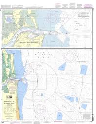 Noaa Nautical Chart 11490 Approaches To St Johns River St Johns River Entrance