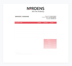 Free Invoice Templates 2019 Nordens Accountants
