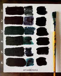 which colors to mix to make black paint