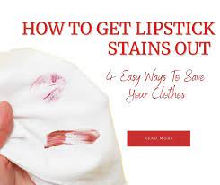 how to get lipstick stains out red