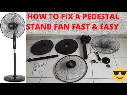 how to emble any pedestal stand fan