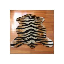 walk on me rugs faux fur rug 161 tiger