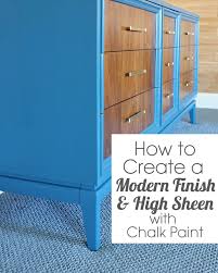 how to get a modern finish with chalk paint