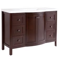 What are the shipping options for bathroom vanities? Home Decorators Collection Madeline 48 Inch W X 19 Inch D Bathroom Vanity In Chestnut With The Home Depot Canada