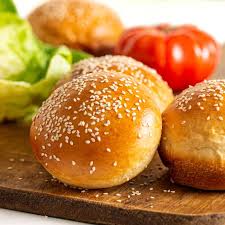 soft homemade hamburger buns sesame