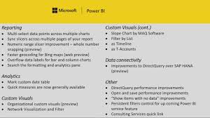 Power Bi March Feature Update Connectors And Bookmarking