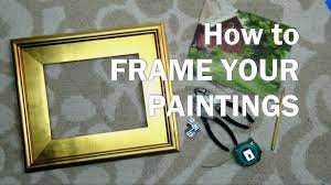 how to frame paintings an oil painting