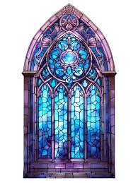 Stained Glass Window Medieval Arches