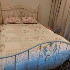 Vintage Wrought Iron Queen Bed Beds
