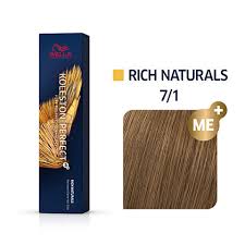 Professionals illumina colour tube permanent hair colour 70% more luminosity new. Koleston Perfect Rich Naturals 7 1 7 1 Wella Professionals Wellastore