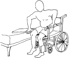 sliding board transfer from wheelchair