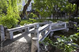 Stone Bridge In The Chinese Garden