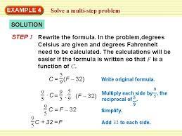 Example 1 Solve A Literal Equation Solve Ax