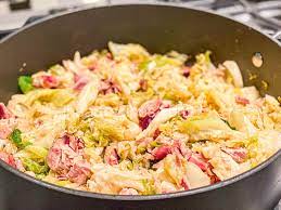 smothered cabbage with smoked turkey