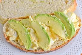 egg salad and avocado sandwich salu