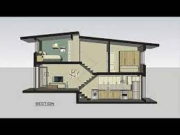 Split Level House Design 2 Bedroom