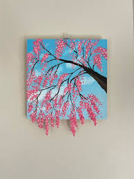 Cherry Blossom Painting Nature Wall Art