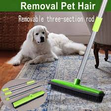 carpet dog hair remover rubber broom