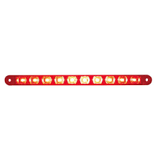 9 10 Led Flush Mount Stop Turn Tail Light Bar Red Led Red Lens 38943b Affordable Street Rods