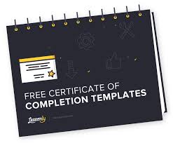 4 Free Certificate Of Completion Templates Lessonly