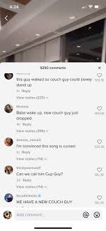 tiktok goes crazy over new couch guy